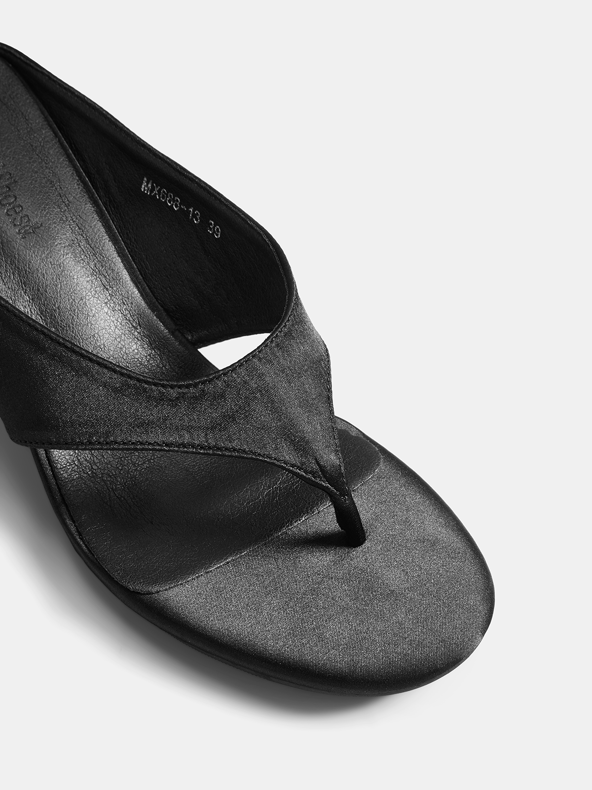 Genuine Leather Wedge Thong Sandals