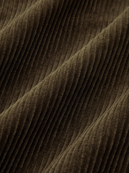 Corduroy Curved-Leg Pants