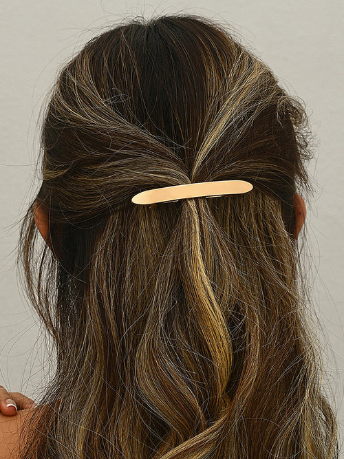 Minimalist Oval Bar Hair Clip