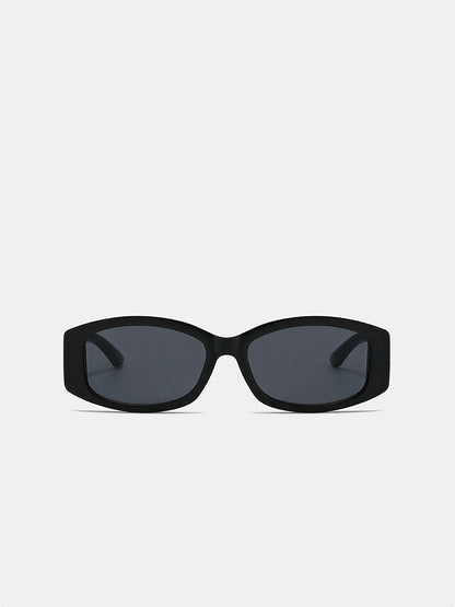 Quilted Temple Rectangular Sunglasses