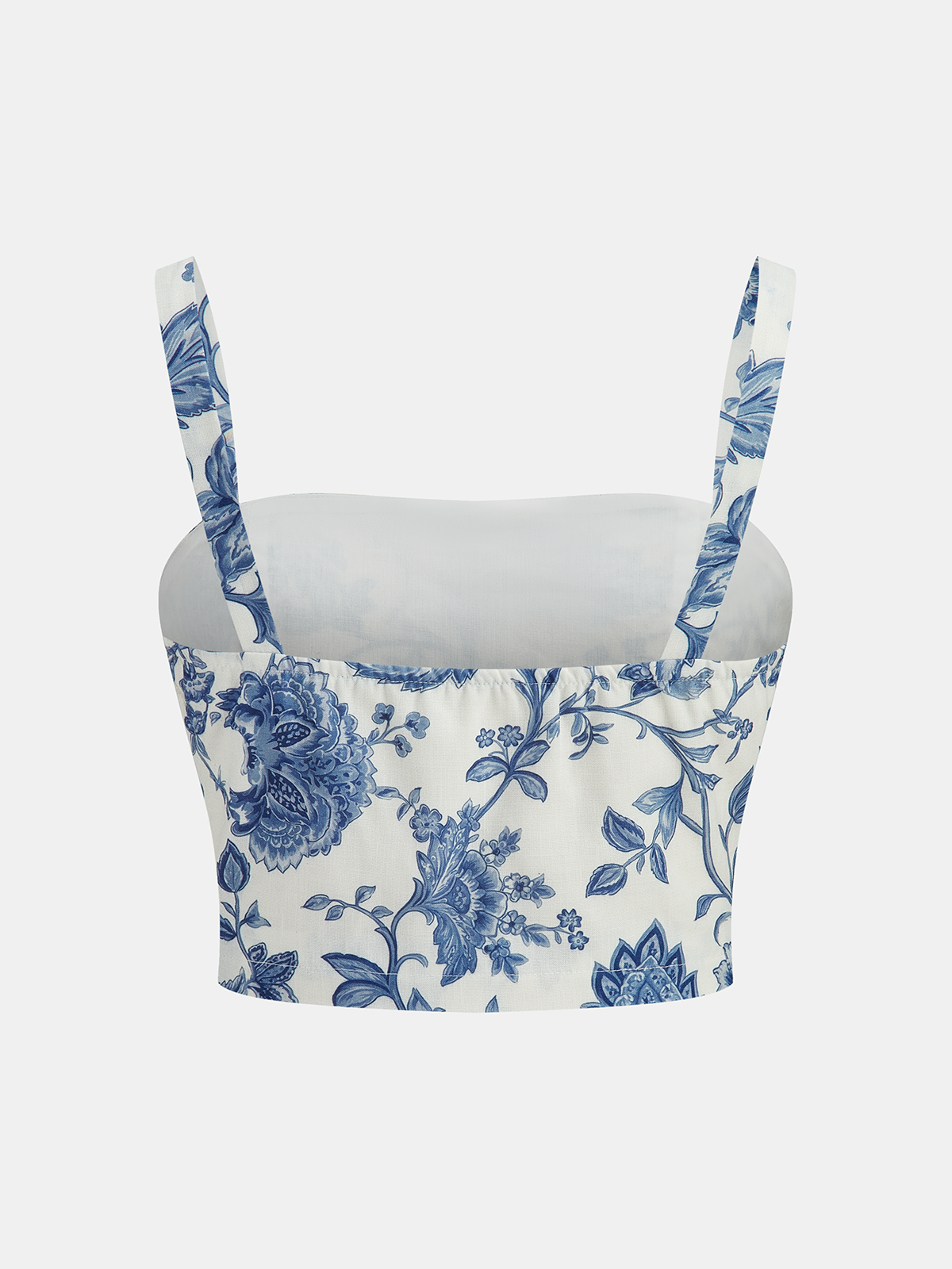 Floral Print Cropped Cami Top & Shorts Set
