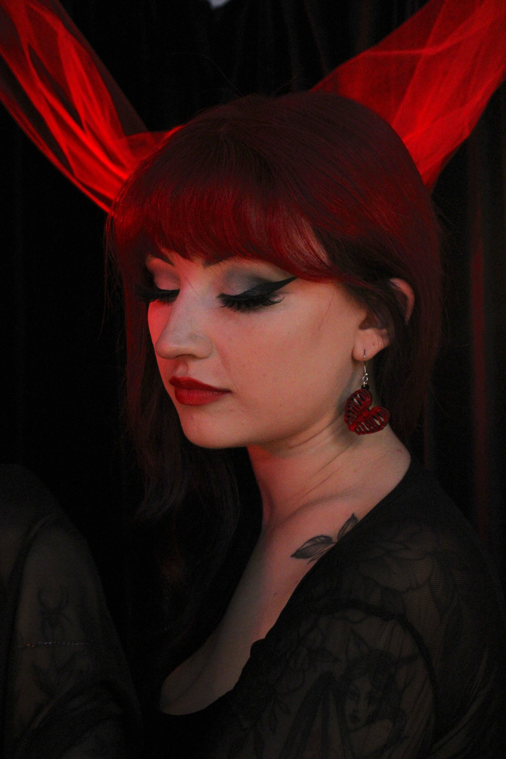 Ribcage Heart Earrings