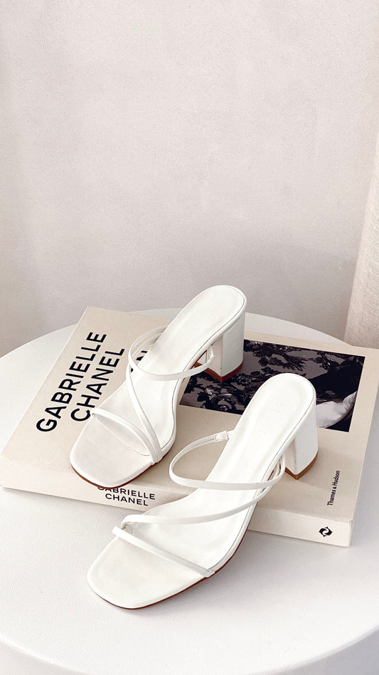 Yazmin Heel - White