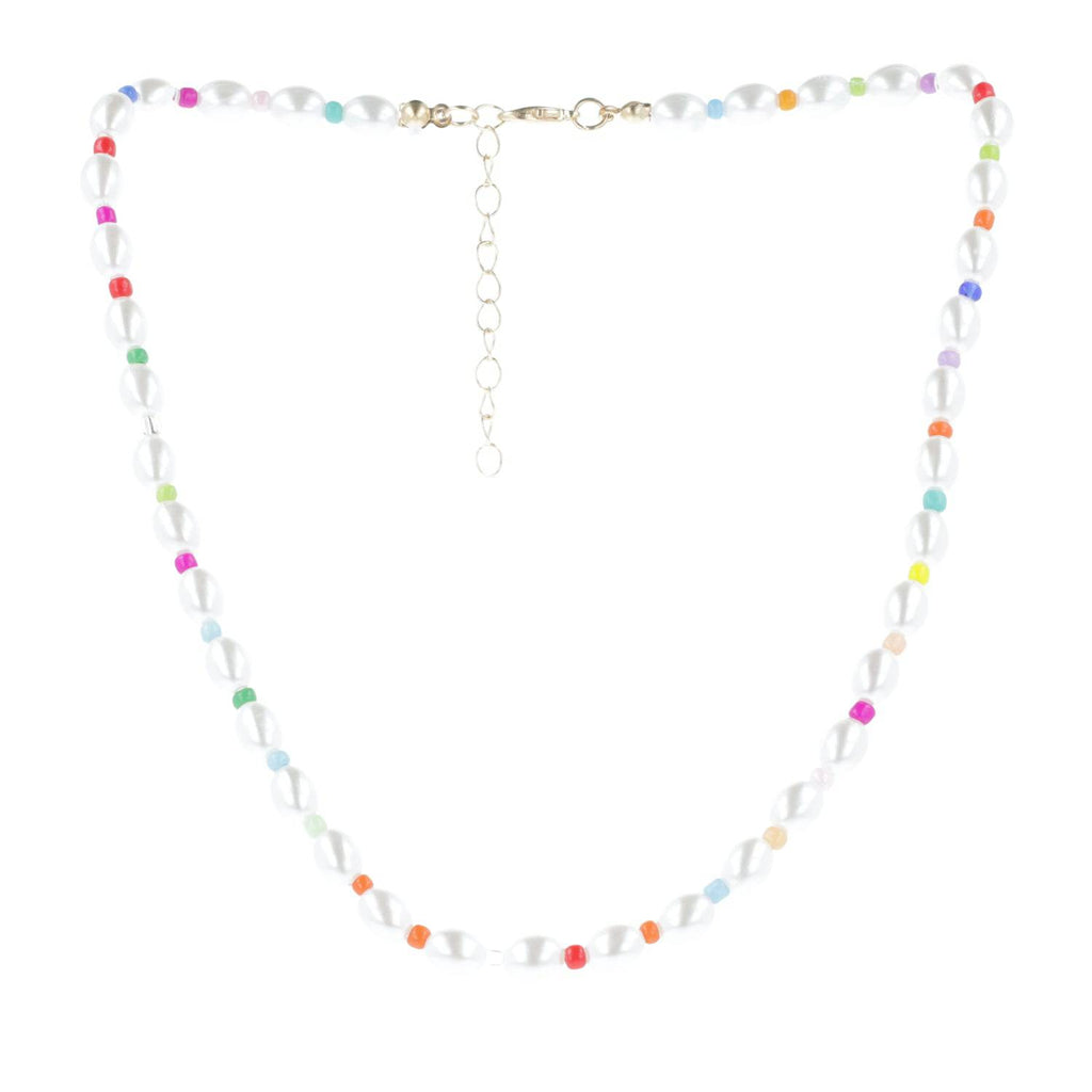 Rainbow Pearl Necklace