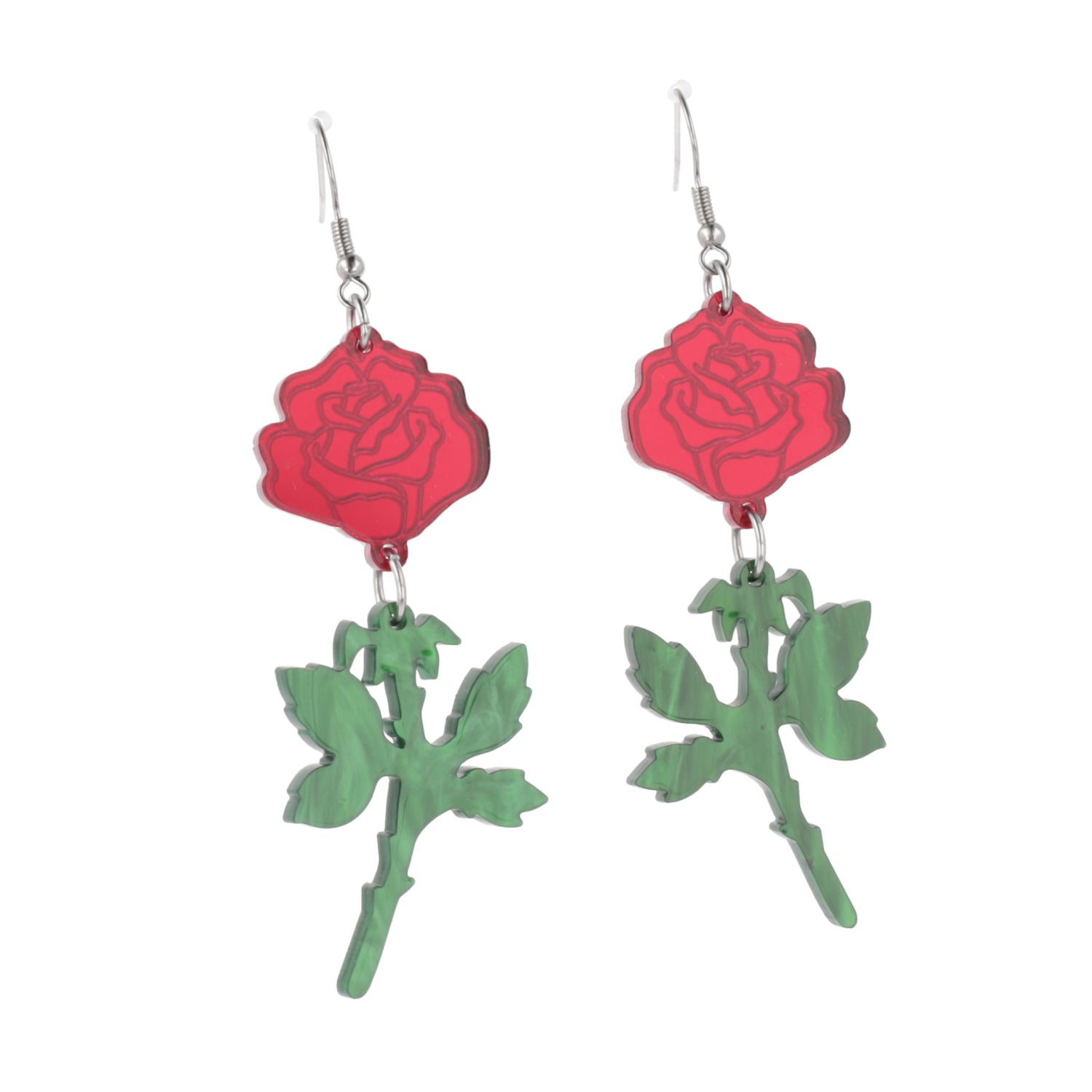 Red Thorny for You Earrings