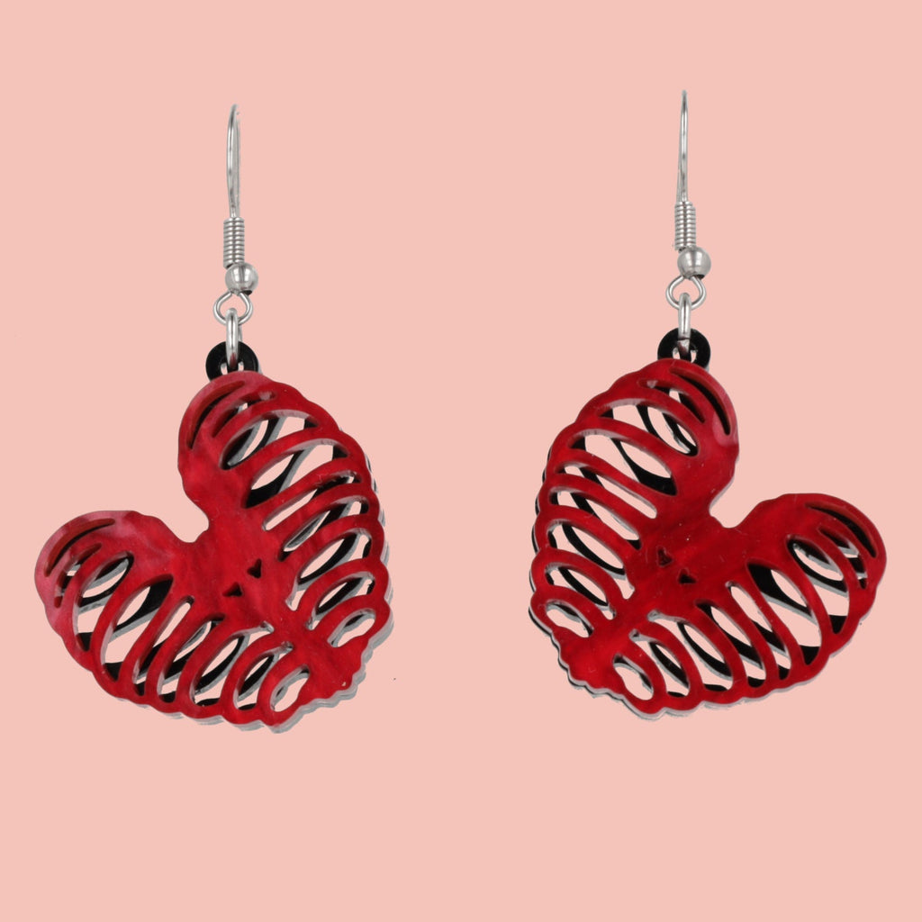 Ribcage Heart Earrings