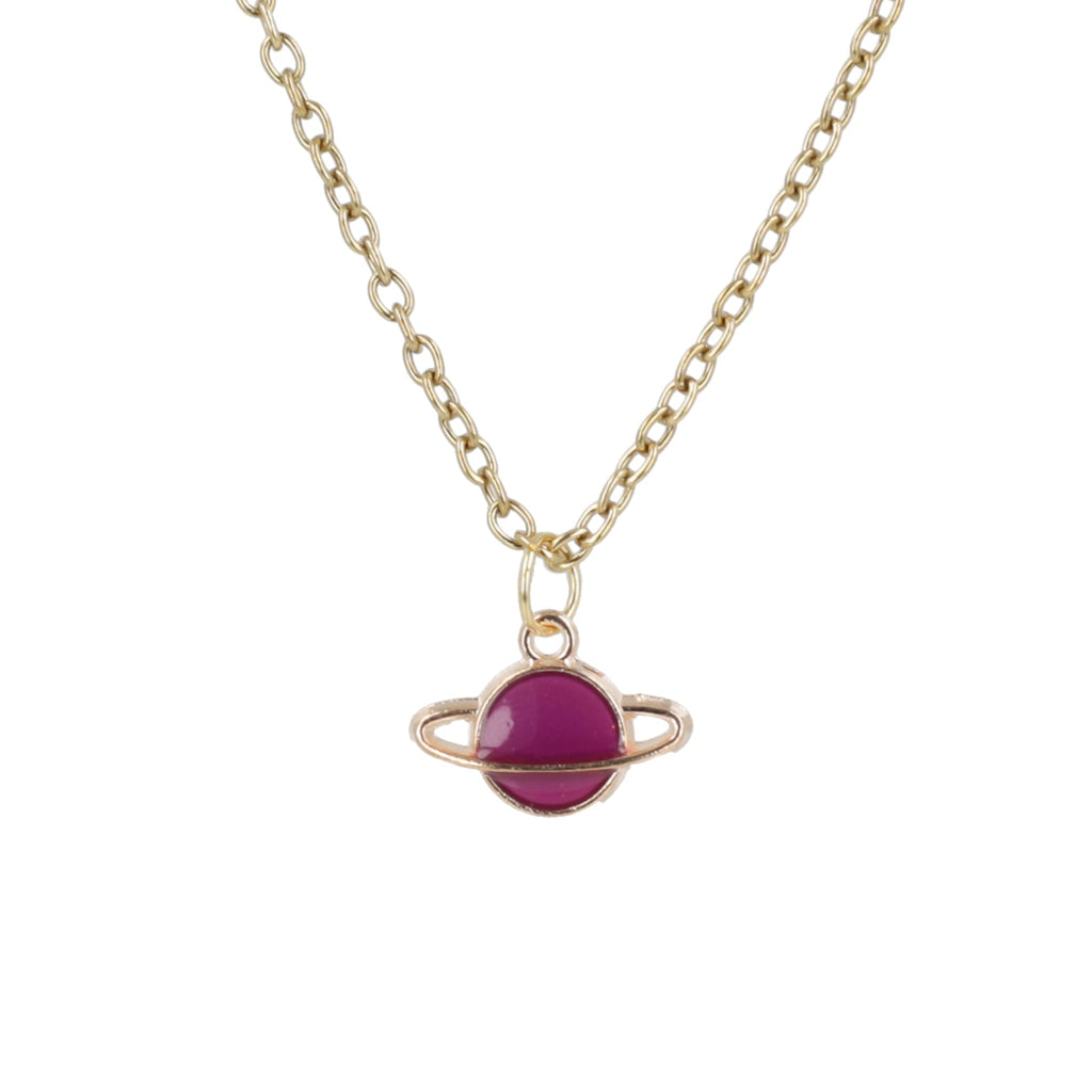 Purple Planet Necklace