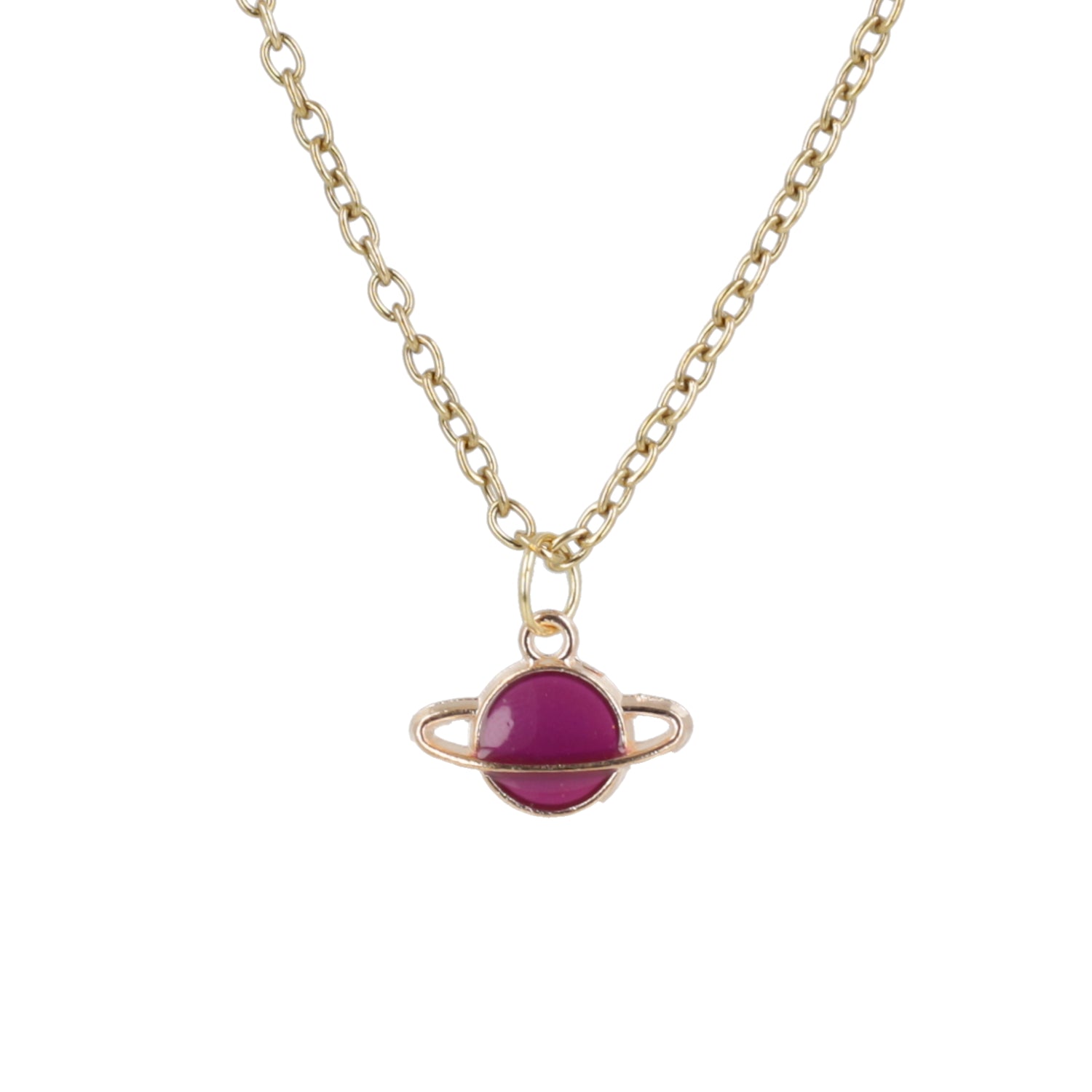 Purple Planet Necklace