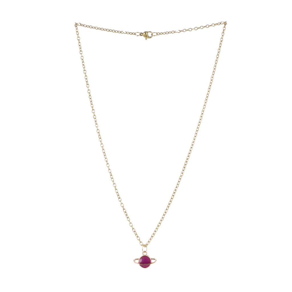 Purple Planet Necklace