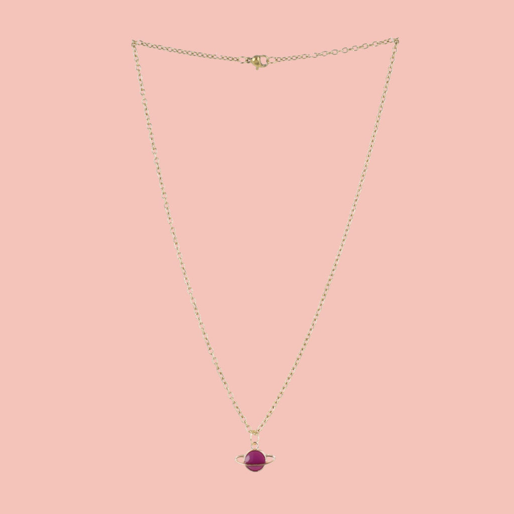 Purple Planet Necklace