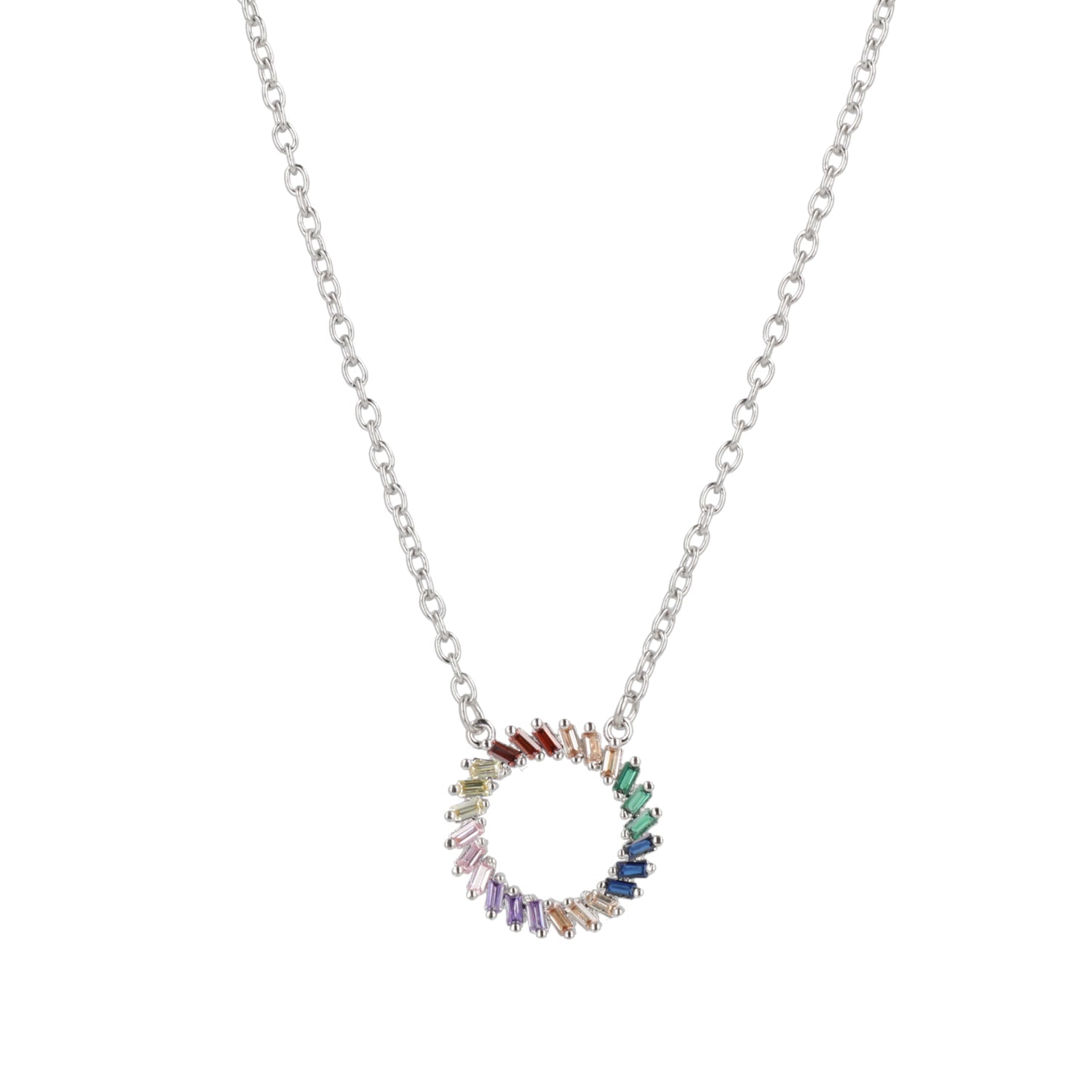 Rainbow Wreath Necklace